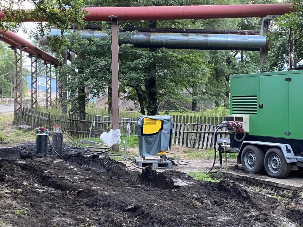 Projekt przyłącza kanalizacyjnego dla Dalkia Polska Energia SA.